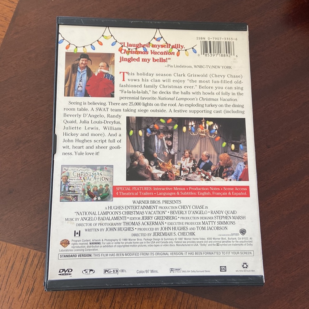 National Lampoons Christmas Vacation Dvd - Picture 3 of 3
